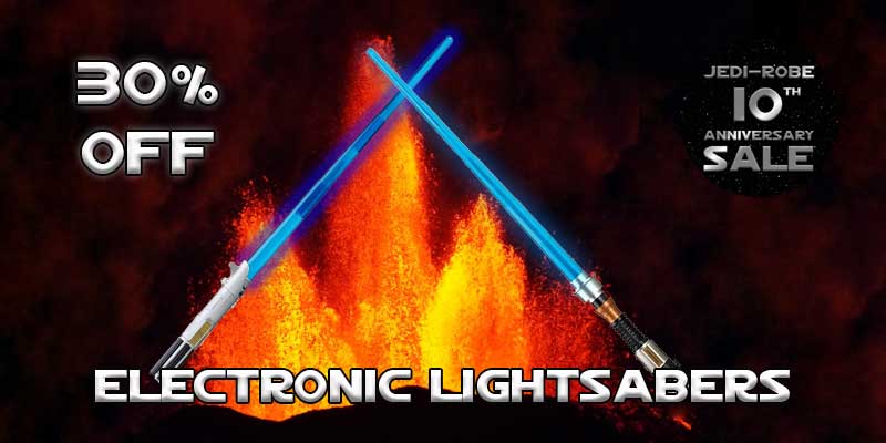 Star Wars Electronic Lightsabers 30% off sale